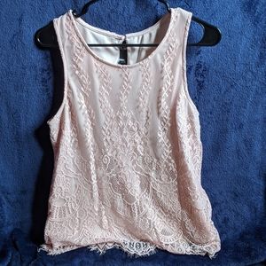 Pink Lace Top